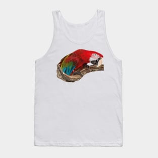 Red-and-green Macaw Tank Top